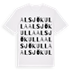 Alsjökulla ordlek t-shirt
