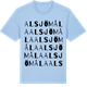 Blue Soul t-shirt med Alsjömåla ordlek t-shirt