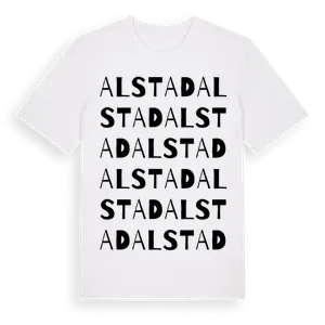 Alstad ordlek t-shirt – ekologisk bomull t-shirt från Pinshirt