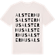 Vintage White t-shirt med Alsterhus ordlek t-shirt