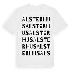 Alsterhus ordlek t-shirt – ekologisk bomull t-shirt från Pinshirt