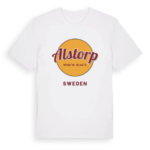 Alstorp cirkel t-shirt – ekologisk bomull t-shirt från Pinshirt
