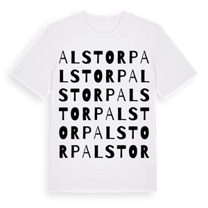 Alstorp ordlek t-shirt – ekologisk bomull t-shirt från Pinshirt