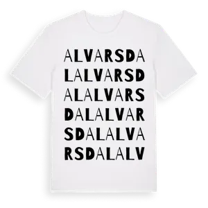 Alvarsdal ordlek t-shirt – ekologisk bomull t-shirt från Pinshirt