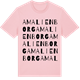 Pink Cotton t-shirt med Amalienborg ordlek t-shirt
