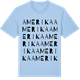 Blue Soul t-shirt med Amerika ordlek t-shirt