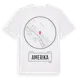 White t-shirt med Amerika t-shirt