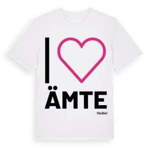 Jag älskar Ämte t-shirt stort tryck – ekologisk bomull t-shirt från Pinshirt