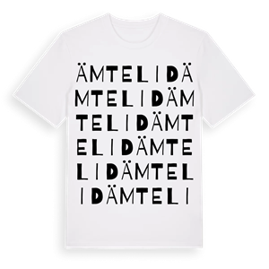 Ämtelid ordlek t-shirt – ekologisk bomull t-shirt från Pinshirt