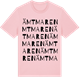 Pink Cotton t-shirt med Ämtmaren ordlek t-shirt