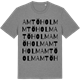 Mid Heather Gray t-shirt med Amtöholm ordlek t-shirt