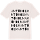 Vintage White t-shirt med Amtöholm ordlek t-shirt