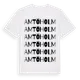 White t-shirt med Amtöholm ordlek t-shirt