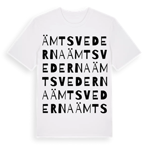 Ämtsvederna ordlek t-shirt – ekologisk bomull t-shirt från Pinshirt
