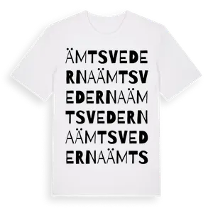 Ämtsvederna ordlek t-shirt – ekologisk bomull t-shirt från Pinshirt