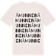 Vintage White t-shirt med Åmunnen ordlek t-shirt