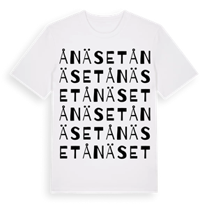 Ånäset ordlek t-shirt – ekologisk bomull t-shirt från Pinshirt