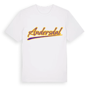 Andersdal baseball t-shirt – ekologisk bomull t-shirt från Pinshirt