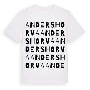 Andershorva ordlek t-shirt – ekologisk bomull t-shirt från Pinshirt
