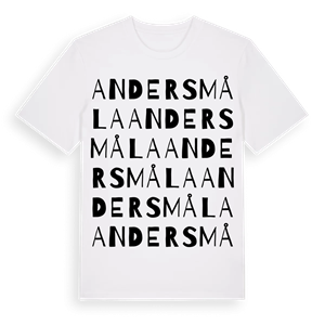Andersmåla ordlek t-shirt – ekologisk bomull t-shirt från Pinshirt