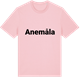 Pink Cotton t-shirt med Anemåla fetstil t-shirt
