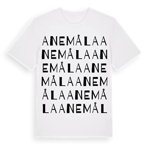 Anemåla ordlek t-shirt – ekologisk bomull t-shirt från Pinshirt