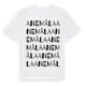 White t-shirt med Anemåla ordlek t-shirt