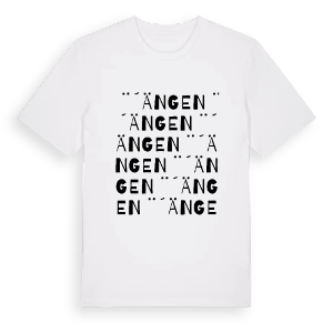 ̈́Ängen ordlek t-shirt – ekologisk bomull t-shirt från Pinshirt