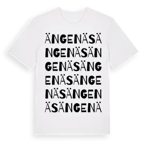Ängenäs ordlek t-shirt – ekologisk bomull t-shirt från Pinshirt