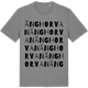 Mid Heather Gray t-shirt med Änghorvan ordlek t-shirt