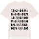 Vintage White t-shirt med Änghorvan ordlek t-shirt