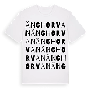 Änghorvan ordlek t-shirt – ekologisk bomull t-shirt från Pinshirt