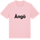Pink Cotton t-shirt med Ängö fetstil t-shirt