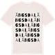 Vintage White t-shirt med Ängsdal ordlek t-shirt