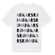 White t-shirt med Ankarsrum ordlek t-shirt