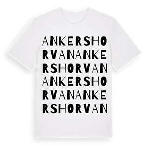 Ankershorvan ordlek t-shirt – ekologisk bomull t-shirt från Pinshirt