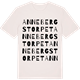 Vintage White t-shirt med Annebergstorpet ordlek t-shirt
