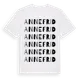 White t-shirt med Annefrid ordlek t-shirt