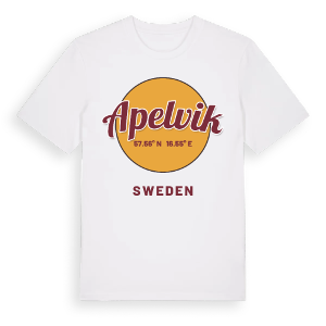 Apelvik cirkel t-shirt – ekologisk bomull t-shirt från Pinshirt