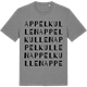 Mid Heather Gray t-shirt med Appelkullen ordlek t-shirt