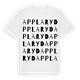 White t-shirt med Applaryd ordlek t-shirt