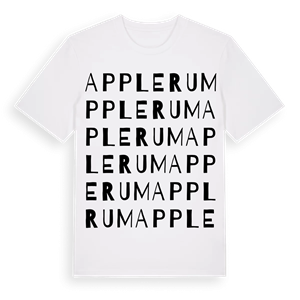 Applerum ordlek t-shirt – ekologisk bomull t-shirt från Pinshirt