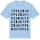 Blue Soul t-shirt med Äpplerum ordlek t-shirt