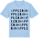 Blue Soul t-shirt med Applerum ordlek t-shirt