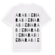 White t-shirt med Arabien ordlek t-shirt