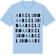 Blue Soul t-shirt med Arbelunda ordlek t-shirt