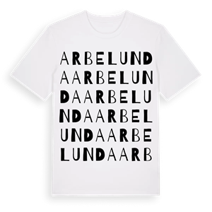 Arbelunda ordlek t-shirt – ekologisk bomull t-shirt från Pinshirt