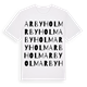 White t-shirt med Arbyholm ordlek t-shirt