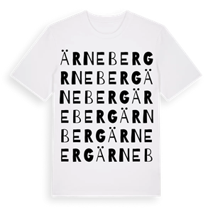 Ärneberg ordlek t-shirt – ekologisk bomull t-shirt från Pinshirt