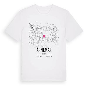 Ärnemar karta t-shirt – ekologisk bomull t-shirt från Pinshirt